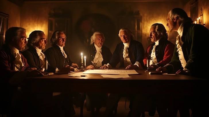 Original Bavarian Illuminati members meeting during the eighteenth century